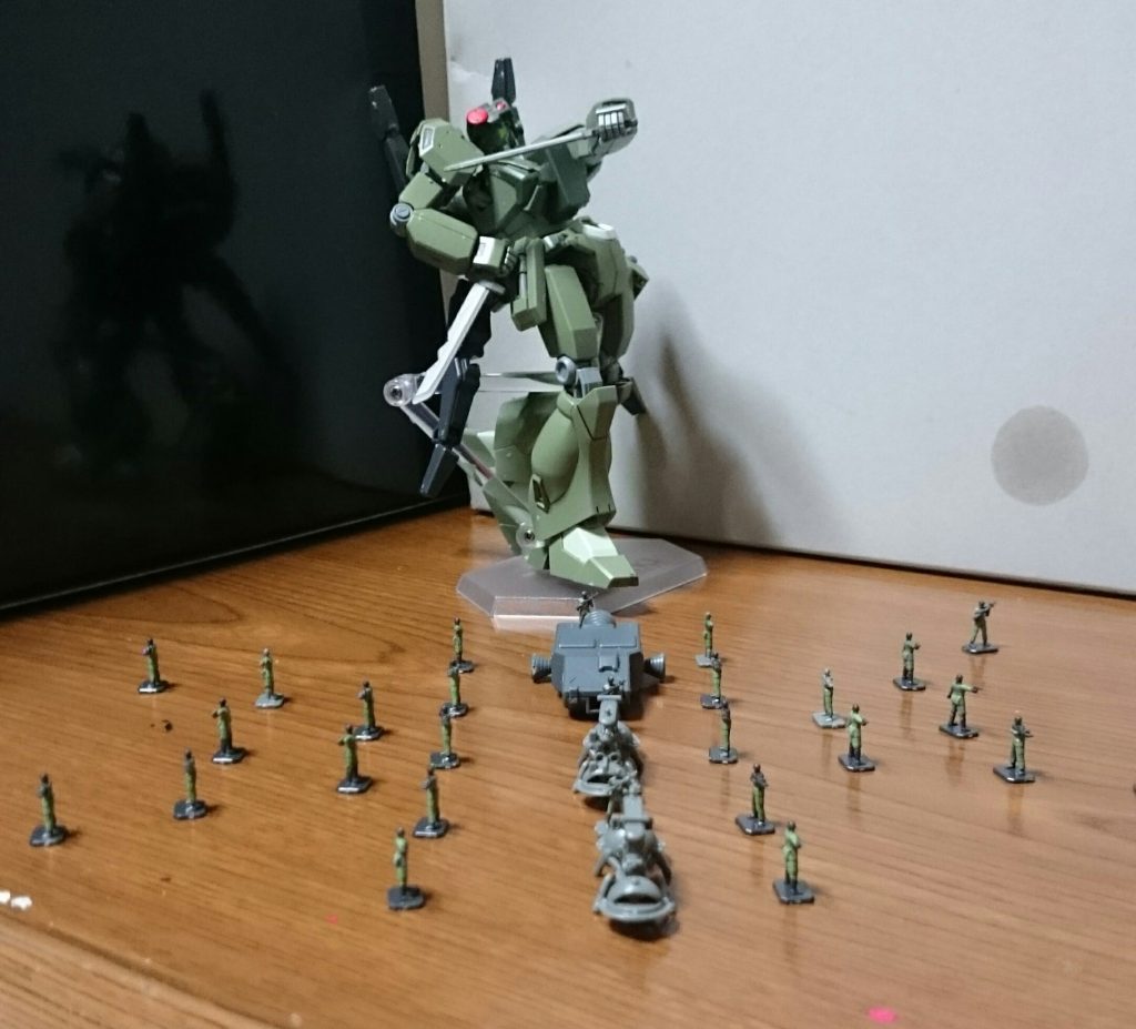 おまけ。
「ほ~~ら 我が軍隊の美しい幾何学模様が出来てるだろう~~~?」
Bad Company!なお圧倒的に数が足りてない模様