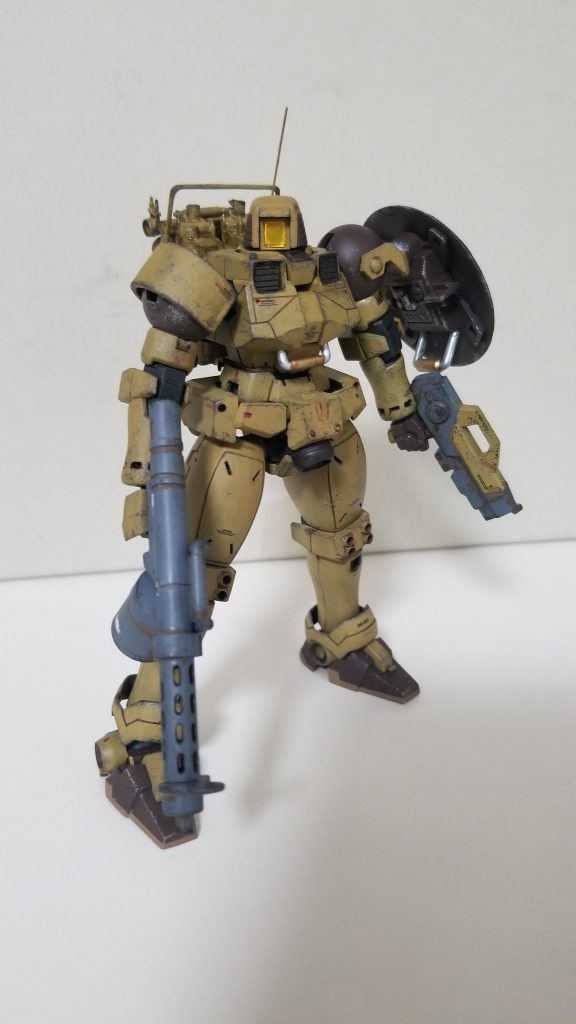 リーオー2号。隊長機のサポート役。ダークイエローはオリーブドラブの次に好きな色です。