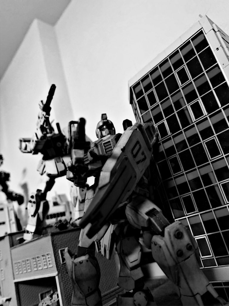 HGUC 陸戦型ガンダム、陸戦型ジム　市街地戦–4枚目/制作者：96模型店@店長ぐらむ