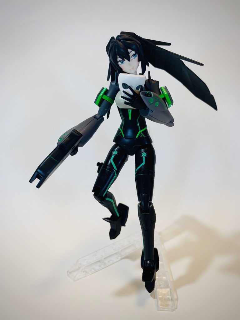 MSバージョンの顔をフェイスアーマー風に装着している感じにしてみました接着剤で引っ付けただけですが・・・
    +