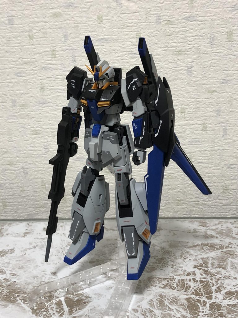 追加元から考えていたけど結構塗装剥げのせいで上げなかった、Zガンダムf稼働試験状態