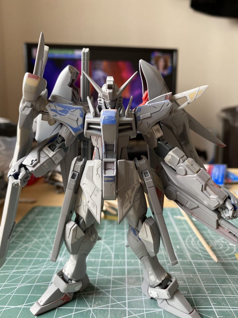 あとはサフを吹いて塗装して完成です