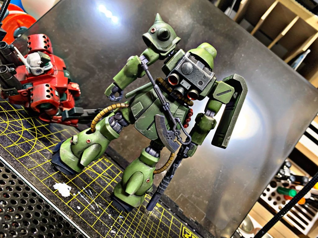 ヒートホークの刃物感出せるように頑張りましたー。