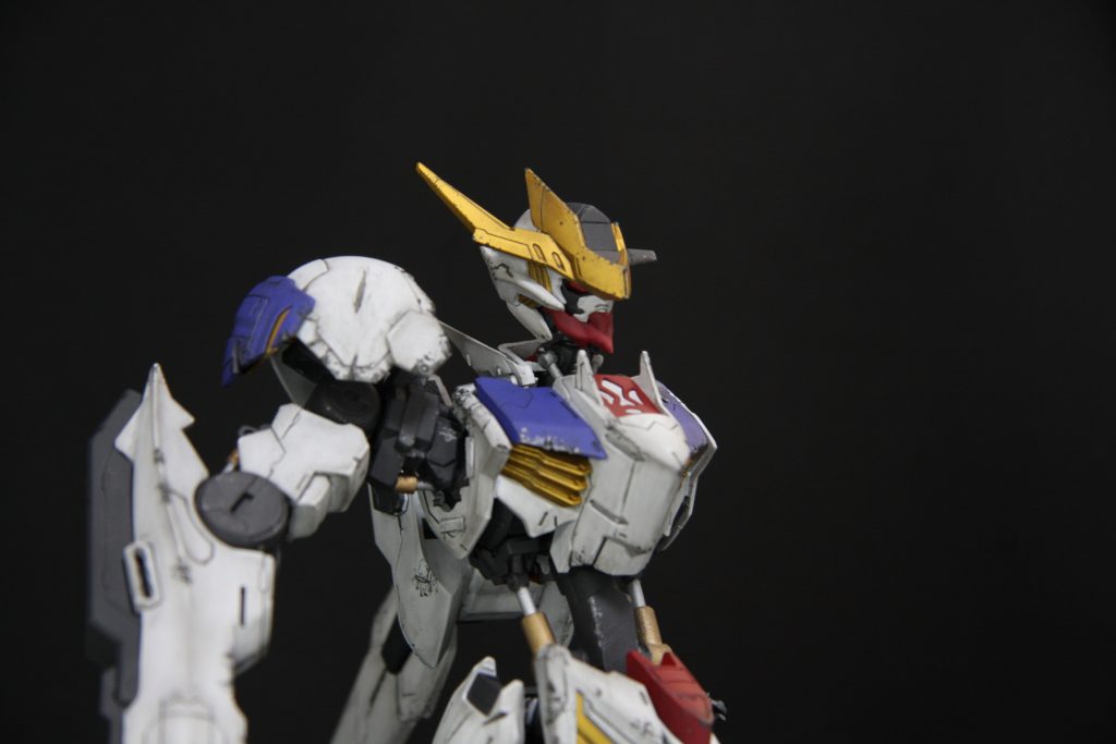 わかりにくいかもですが腰と首は延長しています。
以前塗装のみで製作したルプスレクスと比べると違いは見えてくるかもです！

また、腕は片腕なのでがっしりと構えやすいようにしています。