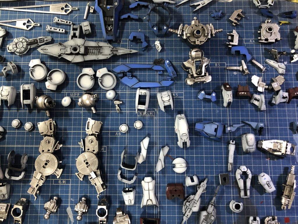 組み立て前の儀式的な