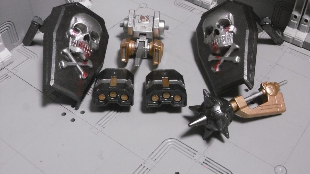 追加装備。　ＨＧＢＣ Ｅｚ－ＡＲＭＳ　ＨＧＢＣ スカルウェポン　ＨＧ １/１００ ガンダムダブルエックス　１/１４４ ガンダムヴァサーゴ　ビルダーズパーツＨＤ ＭＳランチャー０１