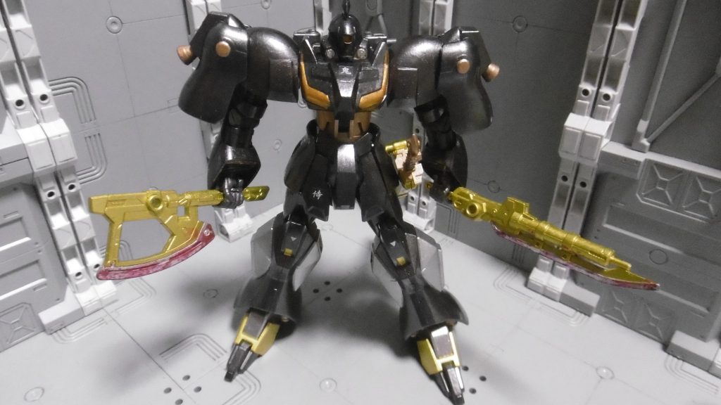 *剣＆斧*
固有名詞は特に考えていません。バトルアムアムのソード＆アックスそのままですが、同様に刃をドライブラシで表現。