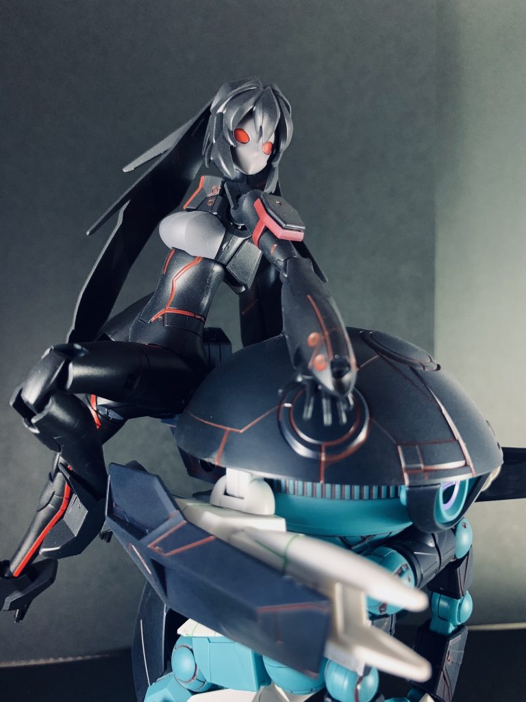 荒々しく乗りこなす黒メイさん