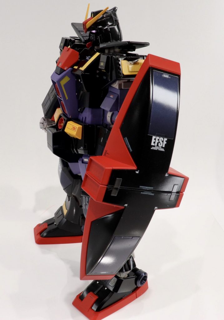 黒と紫のコントラスト。