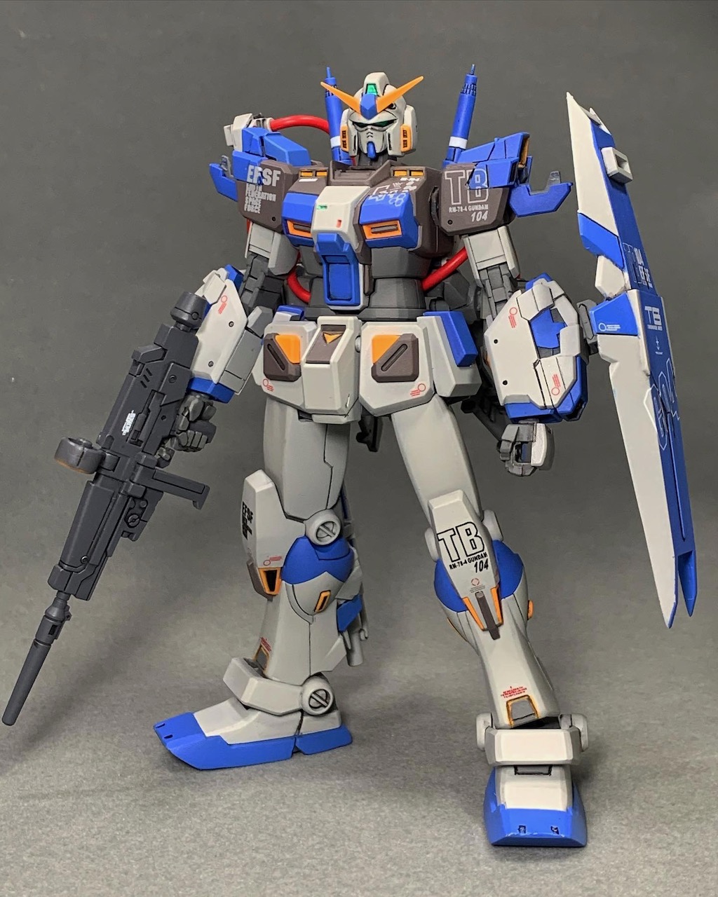 HGUC 1/144 ガンダム4号機｜MiZ@プラロボ工房さんのガンプラ作品 ...