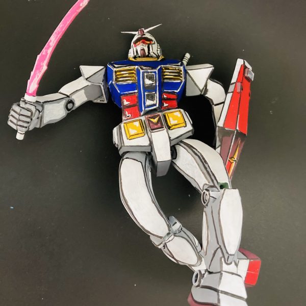 ガンダム旧キットアニメ2次元風。