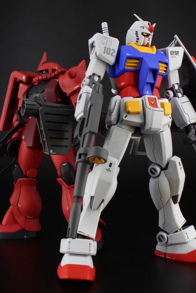 HG ガンダム＆シャア専用ザクⅡ (REVIVE)–2枚目/制作者：mandomまんだむ