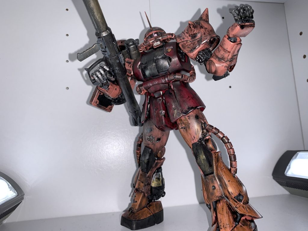 あとはリアルタッチのグレー3でウェザリング。ウェザリングマスターのすすとシルバー、赤サビが良い感じに仕事してくれました！