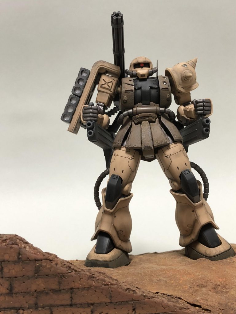 そしてwebで観た100均の粘土とフォトフレーム等を使ったベースに挑戦。この汚しも楽しくてハマりそうですww