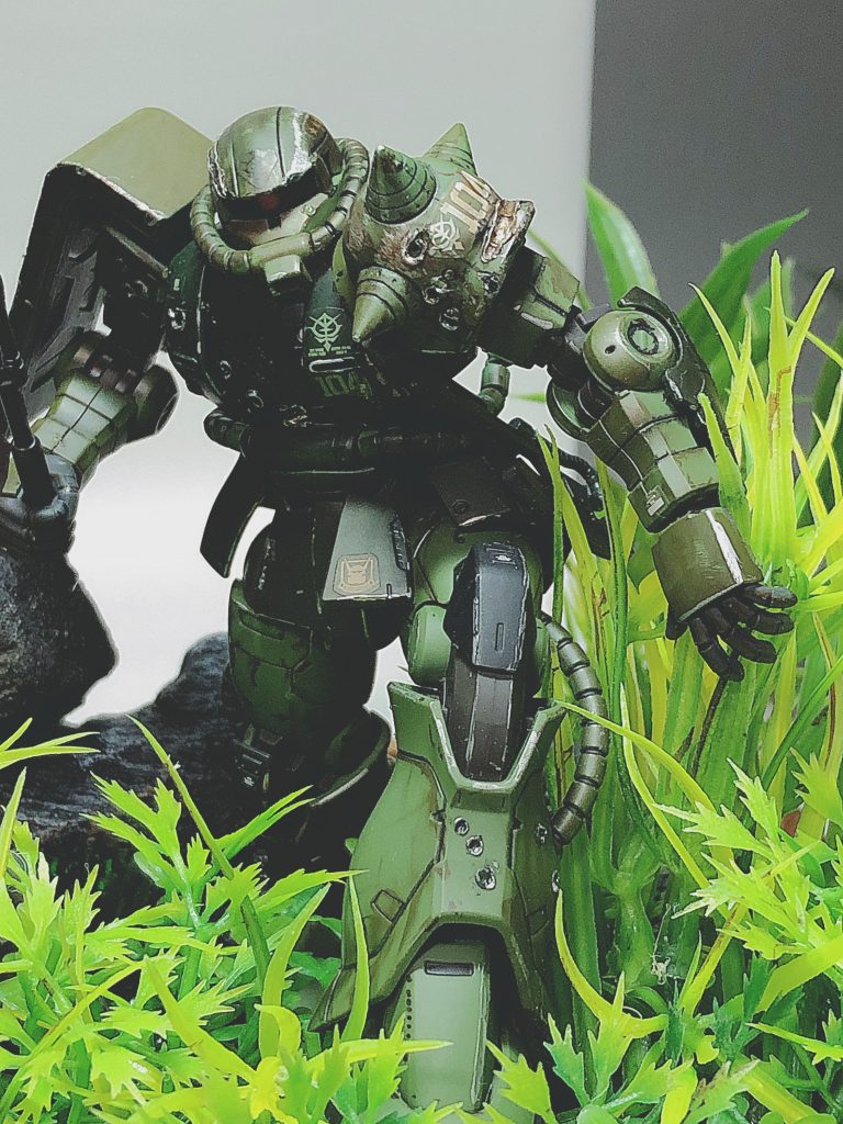 HGザクⅡオリジン版スクラッチ加工–5枚目/制作者：yoshimaru0217