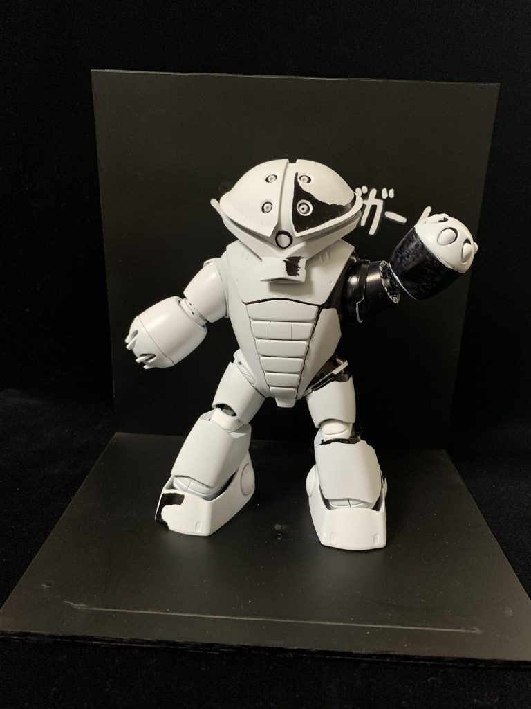 影つきアッガイたん元イラストの見えてない部分は塗ってない、もしくは想像で塗りました。割と適当ですが…w以上で紹介を終わります。最後までご覧いただきありがとうございました!\ キャクブガー! /\ モビルスーツ、タイハ! /