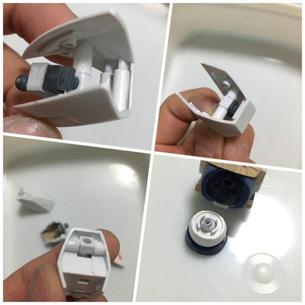 未塗装状態の写真を撮るためにサフを落としたばっかりに、全身の関節が折れる割れる合わせ目も割れて復活っていう悲劇が起こりました
いや、我ながらほんとよく直したと思うんですよ…
今回だるかったのは↑とHGの∀がなかなか見つからなかったことだと思っていたり