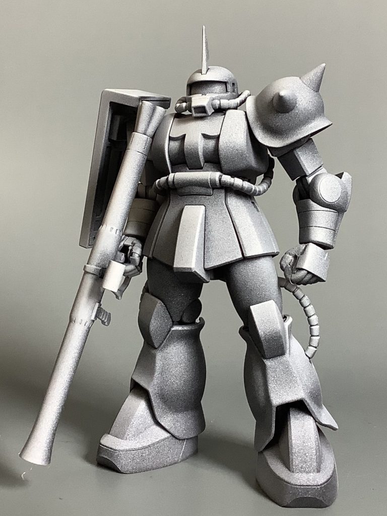 サフがわりに缶スプレーで黒白吹いたところ