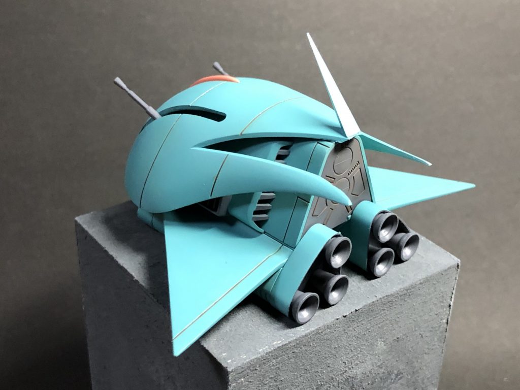 バーニアの縁は軽く削りました。
あんまし分からんな。