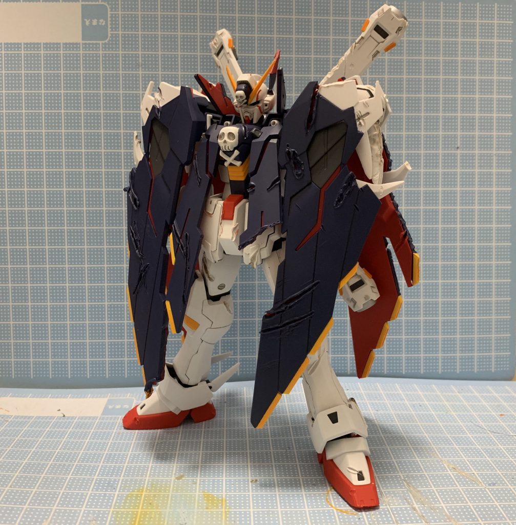 基本塗装が完了した時のモノ。やはりティターンズブルー2がいい紺色してくれました( -∀-)