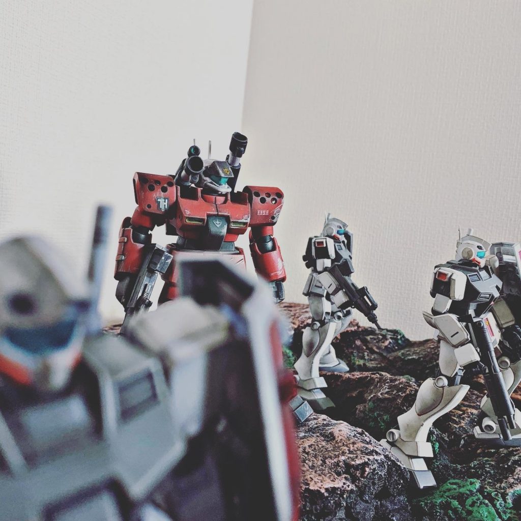 ジムとの4機編成の小隊を組んでみる