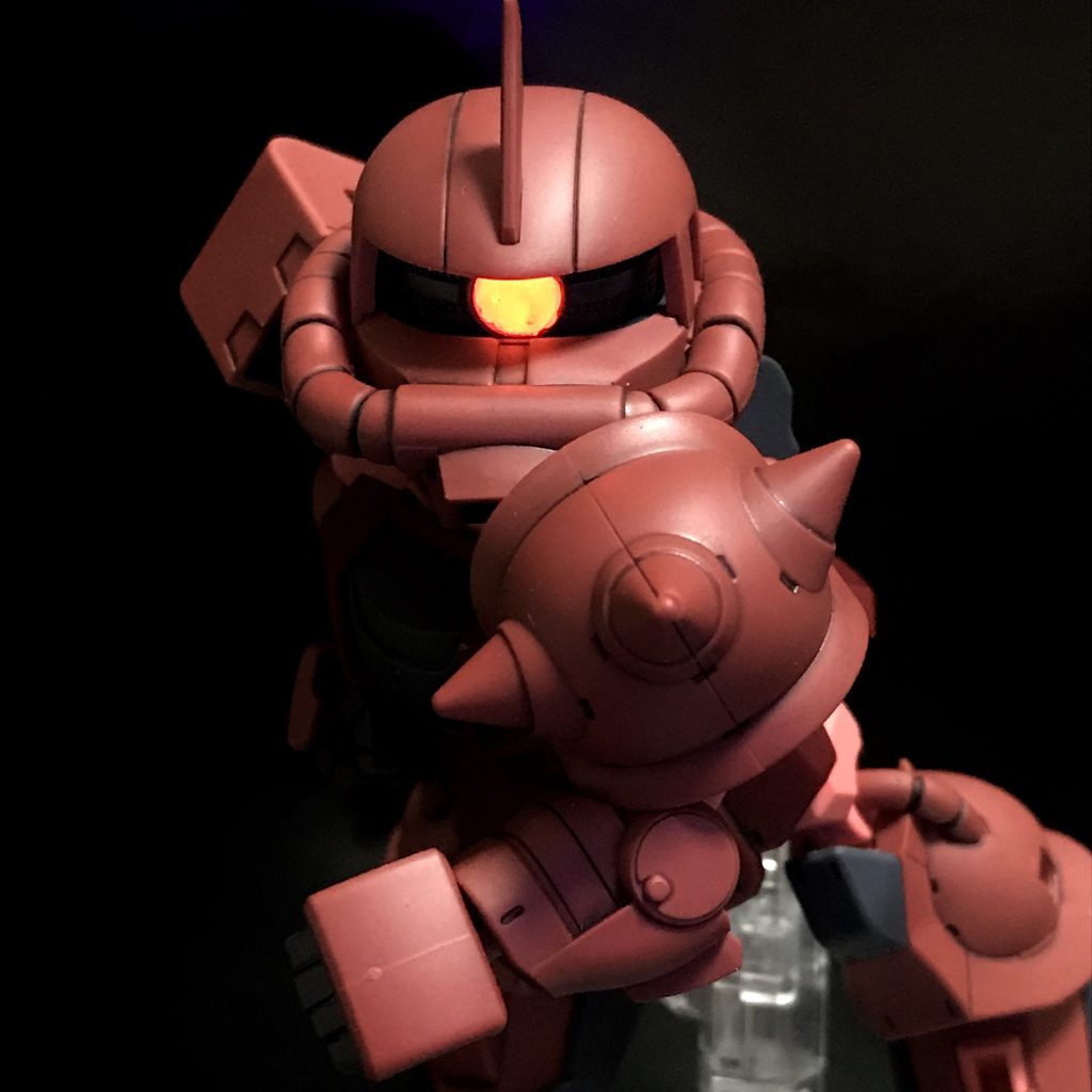 お盆休みも終わりますねぇ… ガンプラ三昧もこのへんで。ではまた！〈2020.11.08 追記〉その後この子はトップさんの旧ザクにリメイクされました → https://gumpla.jp/sd/586190