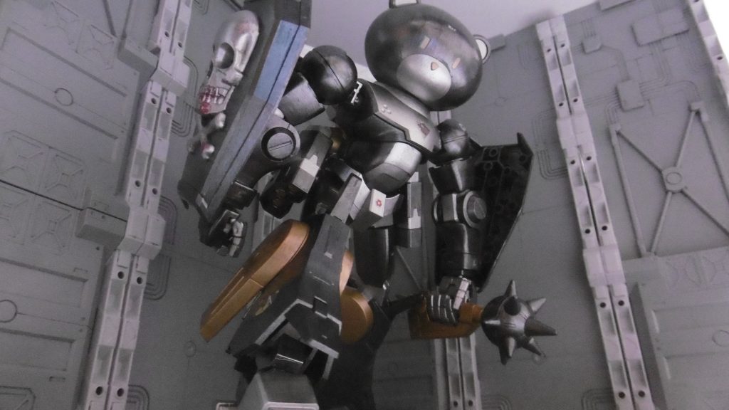 腹と腰の塗り分けはプチッガイを意識し、筆フリーハンドだったりします。そうでもしないと、プチでもガイでも無くなるために。