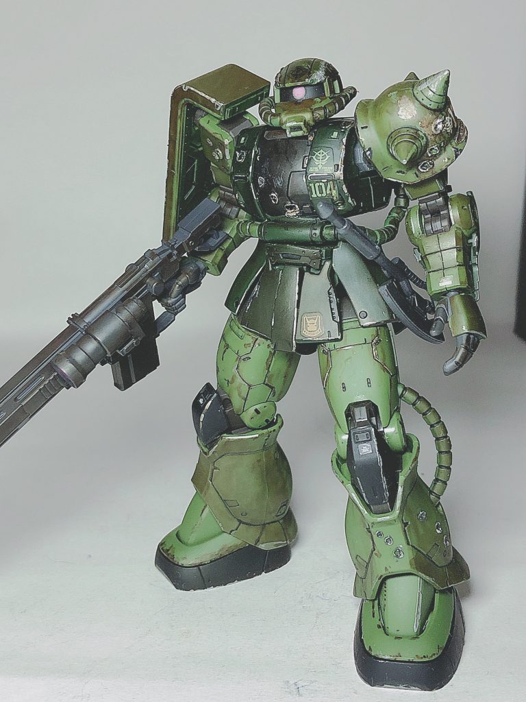 HGザクⅡオリジン版スクラッチ加工–2枚目/制作者：yoshimaru0217