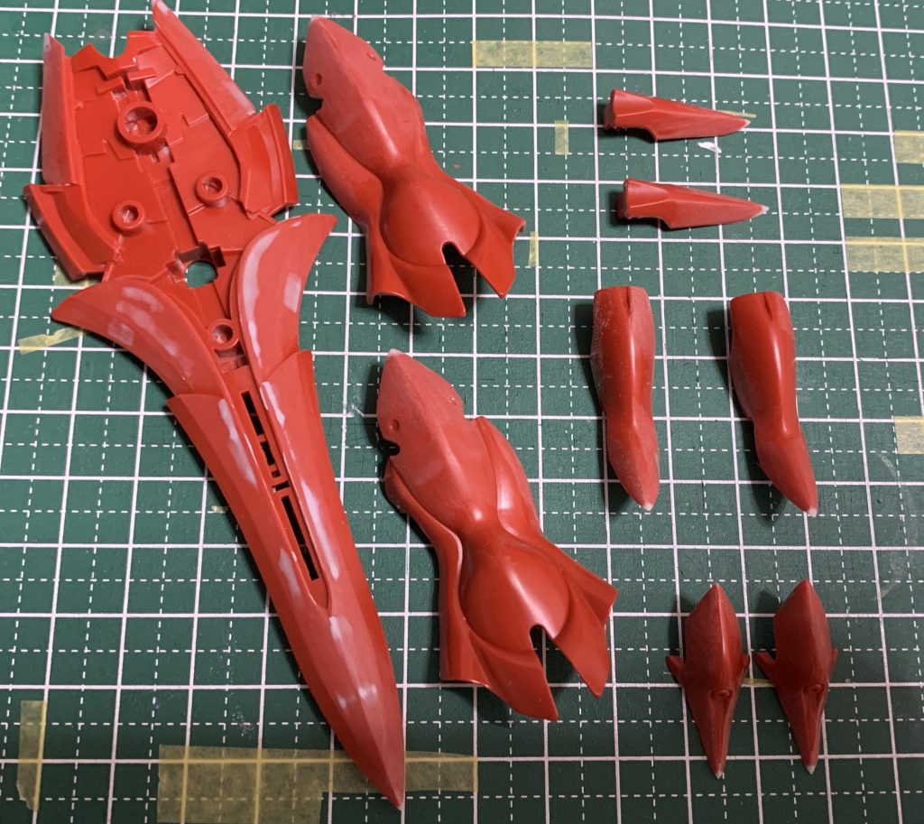 パーツの鋭利化
+