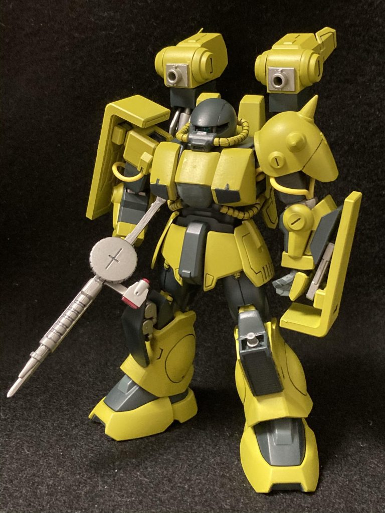 ハイザック軽装型をベースに機動力とサバイバリティ強化に重点を置いたカスタマイズを施されたガンプラ(という設定．)
H(ハイ)B(ブースト) 鉛筆ではない( ˙³˙)