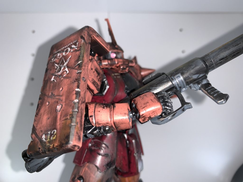 フレームのみ塗装、あとは全てウェザリングとダメージ表現に極振りしてみました。