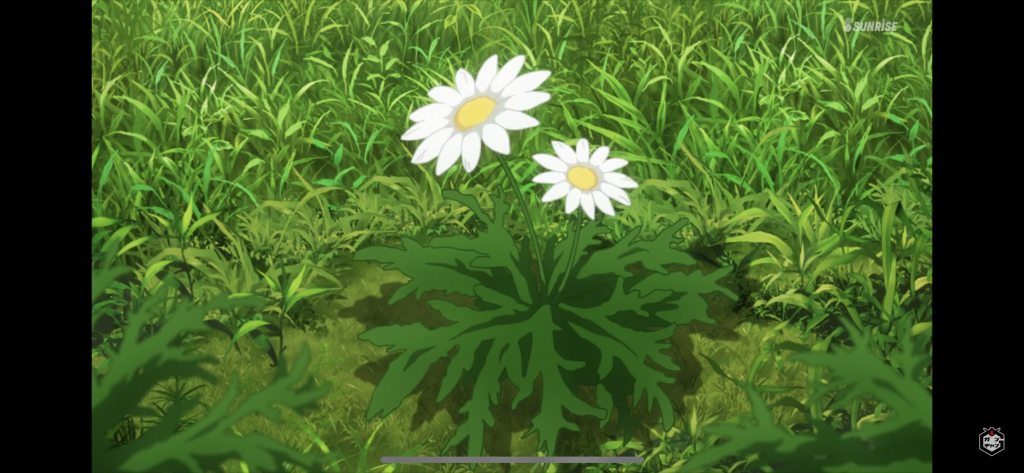 おまけ的な自己解釈。
作中ちょこちょこ出てくるこの花はマーガレットですかね?
主要なものではないですけど花言葉には「優しい思い出」とか「私を忘れないで」とかあるようです。
そこまで設定されてると思うと、とても幸福感のあるシーンだけに涙が止まりません(´;Д;`)
とまぁ勝手な解釈かもしれませんがこれに気づいたことがきっかけで制作しました。
以上、最後までご覧頂きありがとうございますm(_ _)m
いつぶりか小難しいこと考えずやりたい好きなこと出来て満足です。
Special thanks:リューノさん。
フレームのアイディア使わせて頂きありがとうございますm(_ _)m