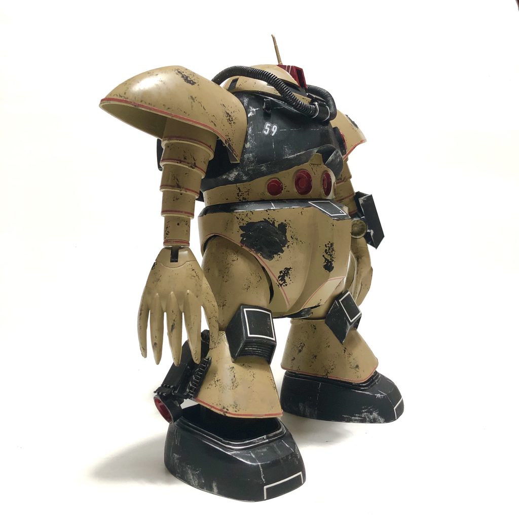 ななめ股関節なおして足首に関節追加しました☆メインカラーは水性ホビーカラー「サンドブラウン、ガルグレー8:2」のつや消し。コレで次も色調出来る!
+