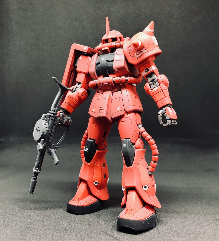 塗装の更なる鍛錬と初めてのスミ入れ。塗り分けの為のデザインナイフでスジ彫りもどきww
    +