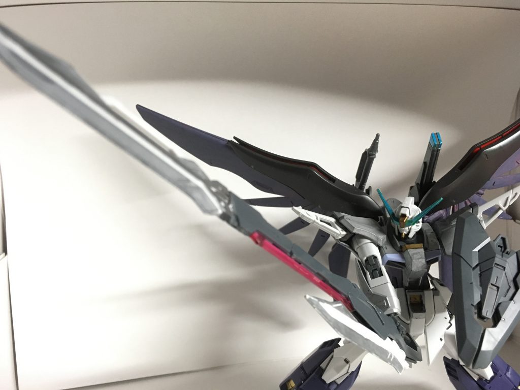 新規武装でアロンダイト改
ダブルオースカイのバスターソードにカレドウォルフのブレードを追加