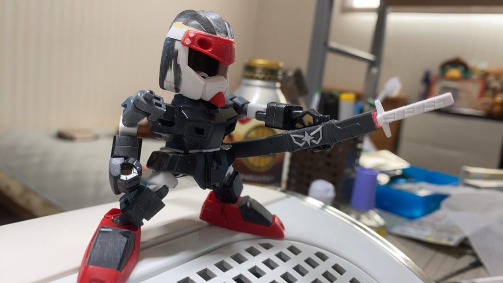 鞘の固定にはネオジム磁石を使いました