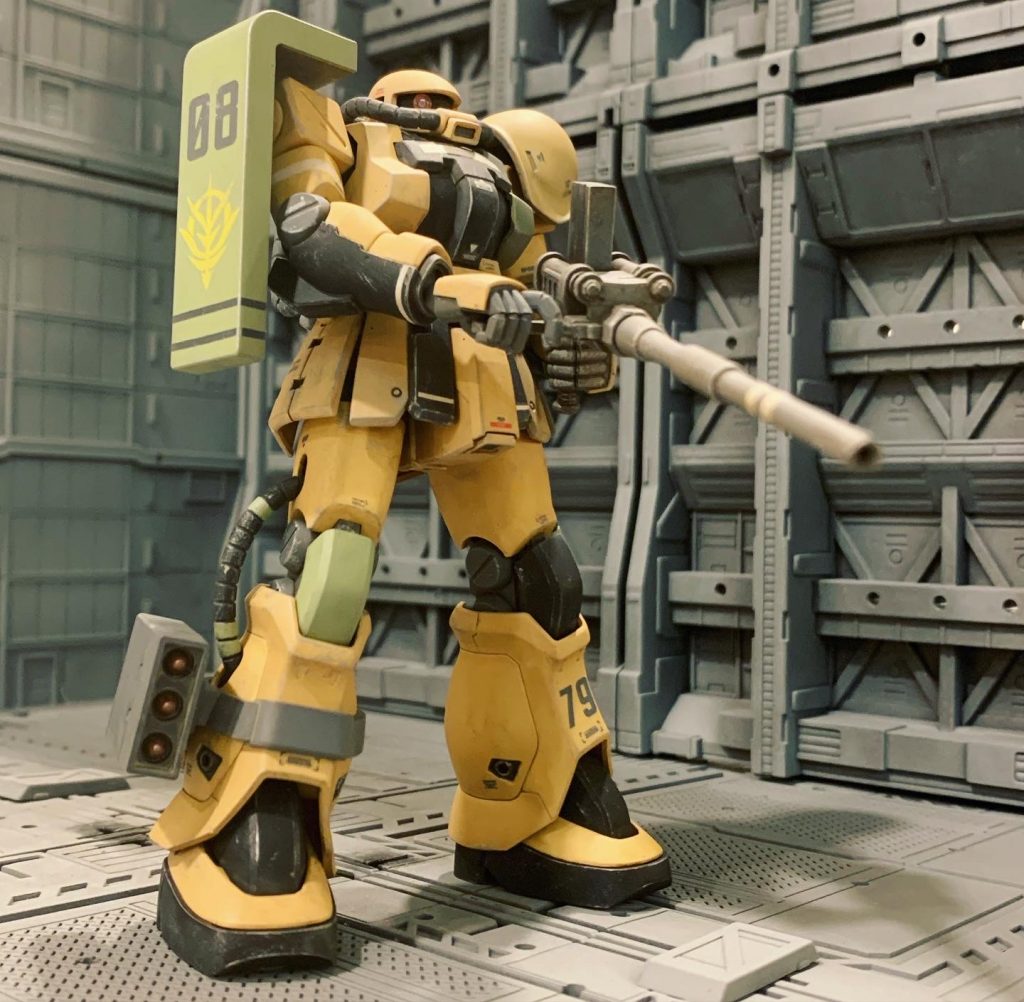 0083劇中のカラーリングも好きですが、今回も前回のグフ同様、川口名人のジオラマオマージュのカラーリングにしました。
    +