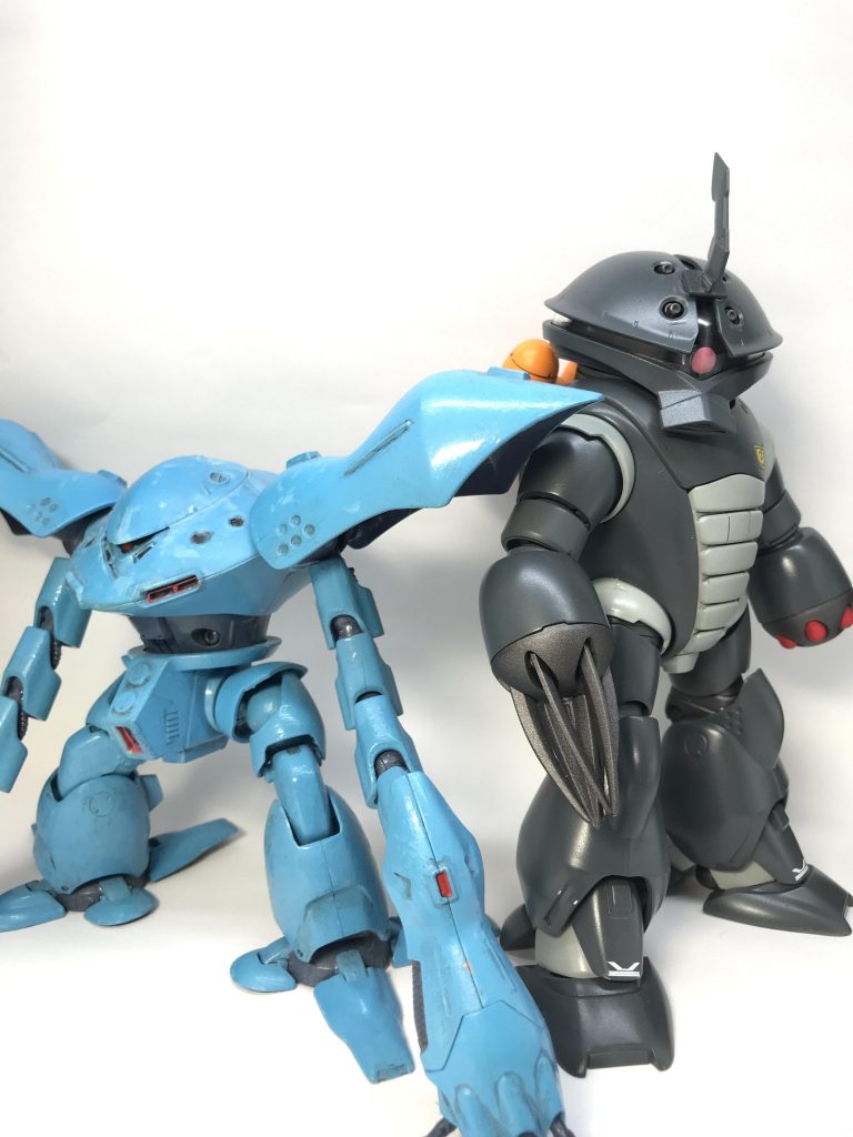 昔作った筆ムラなハイゴッグと一緒に。