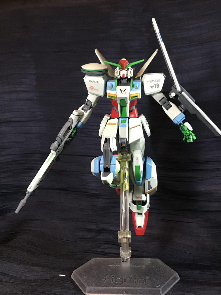 胸の∀はランナータグのアルファベットです。
いつか使ってみたかっただけで、何で∀とかは特に関係はないです。
強いて言うならブイハイフンと読んで下さいとだけ。酷いこじ付け!
あと、なんで19かはガンスタ投稿19番目だからです。