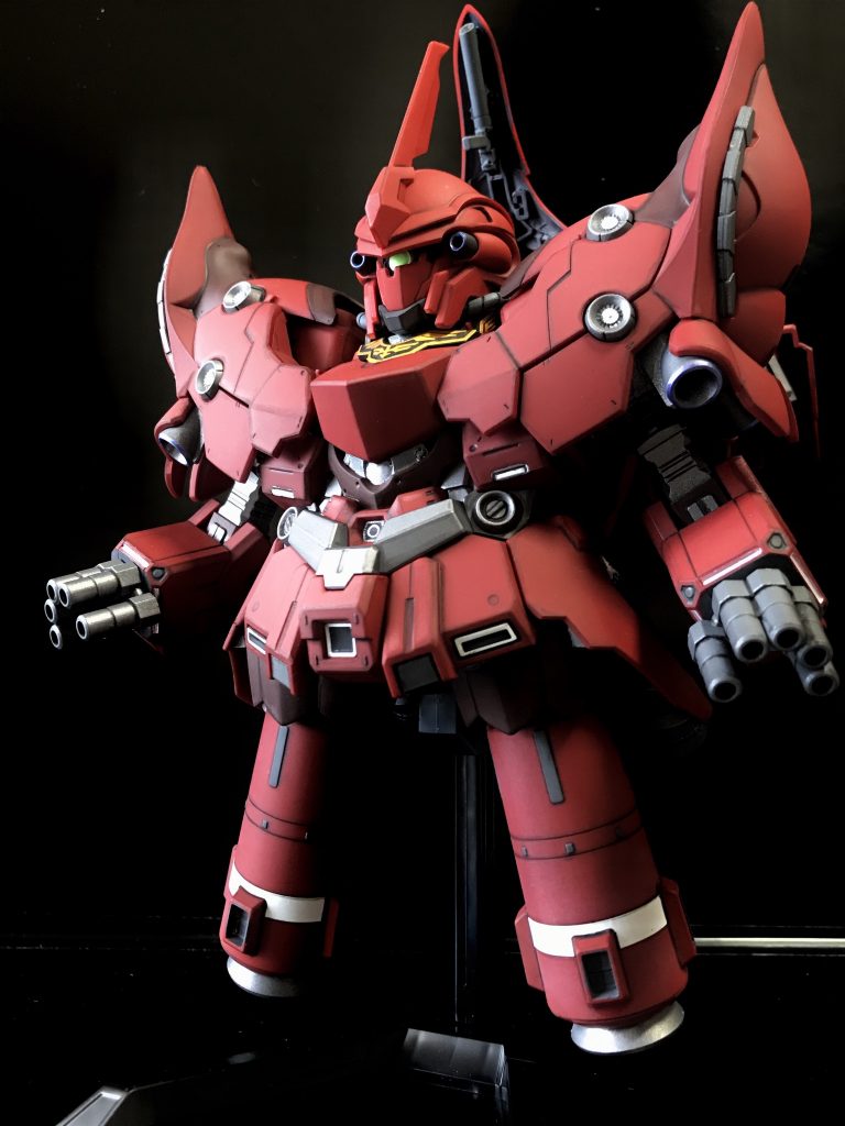 完成して一発目の写真。いや〜、カッコいい(^^)ツヤを出すか消すか迷いましたが、ツヤ消しでスケール以上の重厚感が出たと思います。