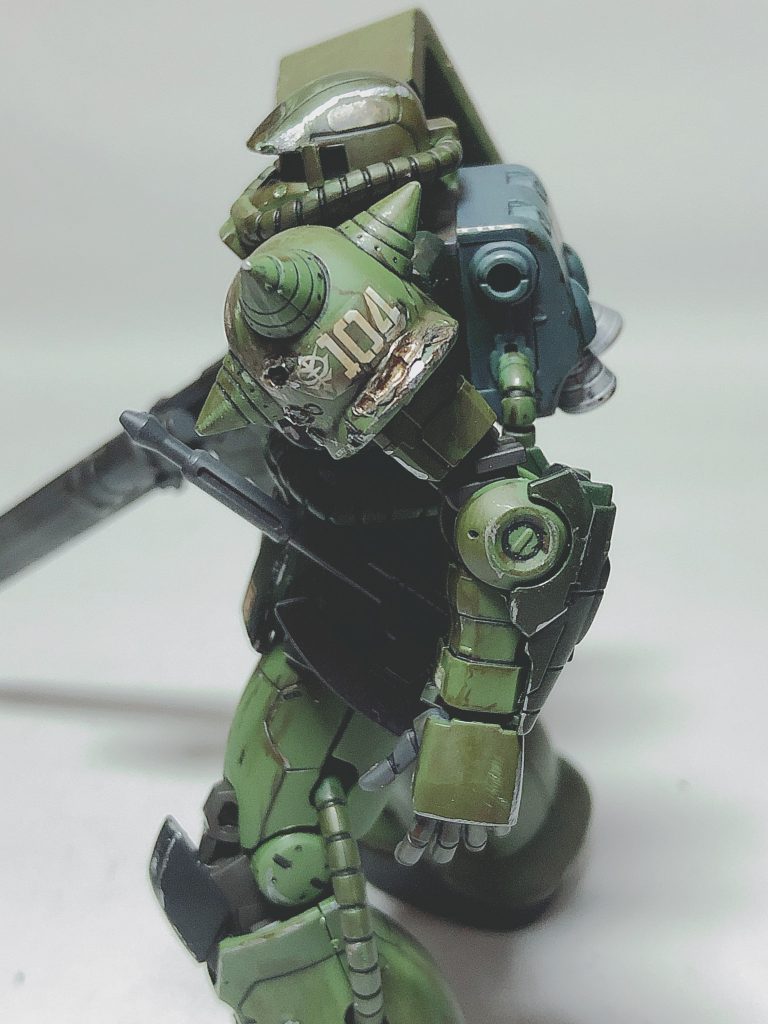 HGザクⅡオリジン版スクラッチ加工–3枚目/制作者：yoshimaru0217