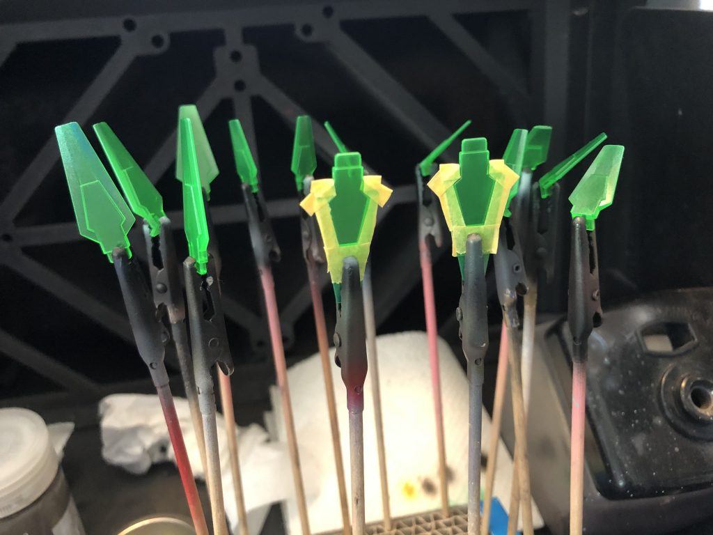 Cファンネルのマスキングは、思っていたより手間取りました。