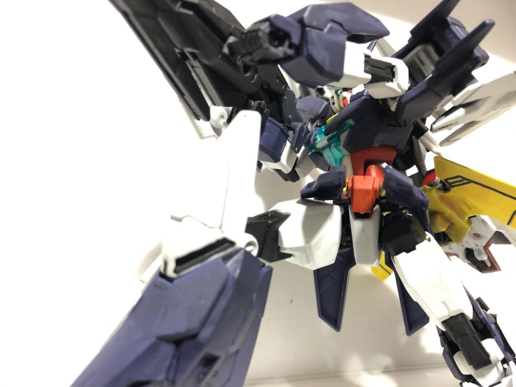 狙撃手モードはこの角度が1番かっこいいと思いました。色んな角度から撮ったのですが、結局これに敵うのは撮れませんでした。