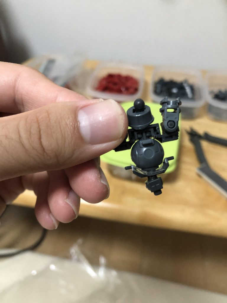 内部のMSジョイントの補強、余ってたビニール袋を切って挟みました！