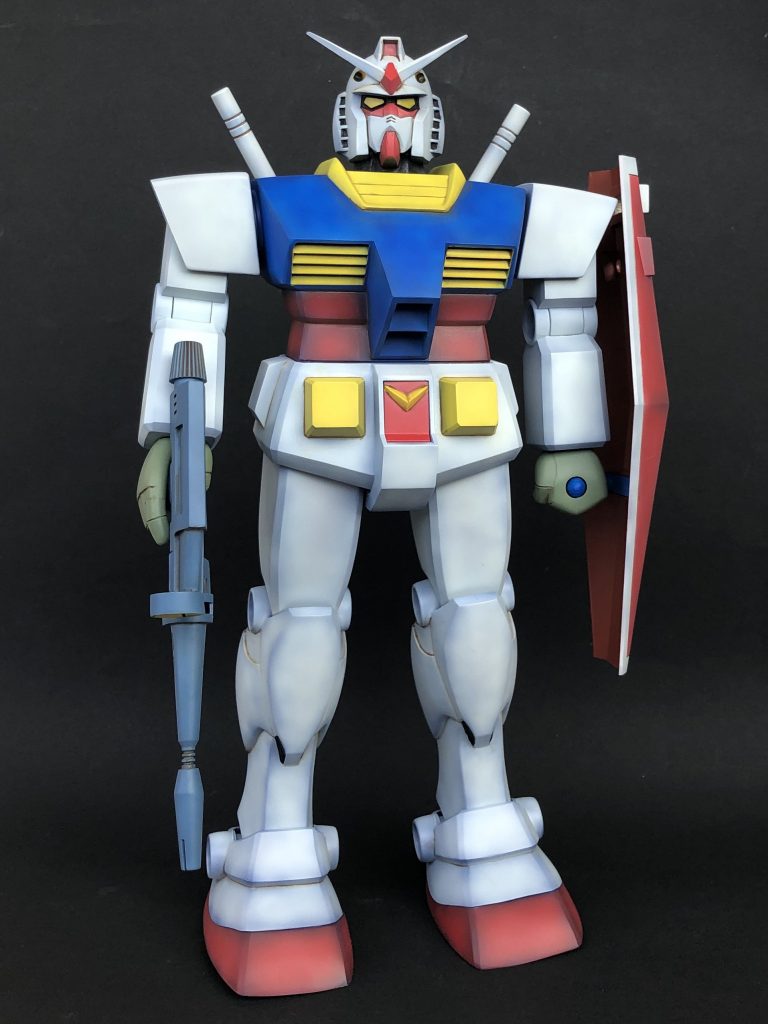 旧キットの1/60ガンダムをストレート組みしました。