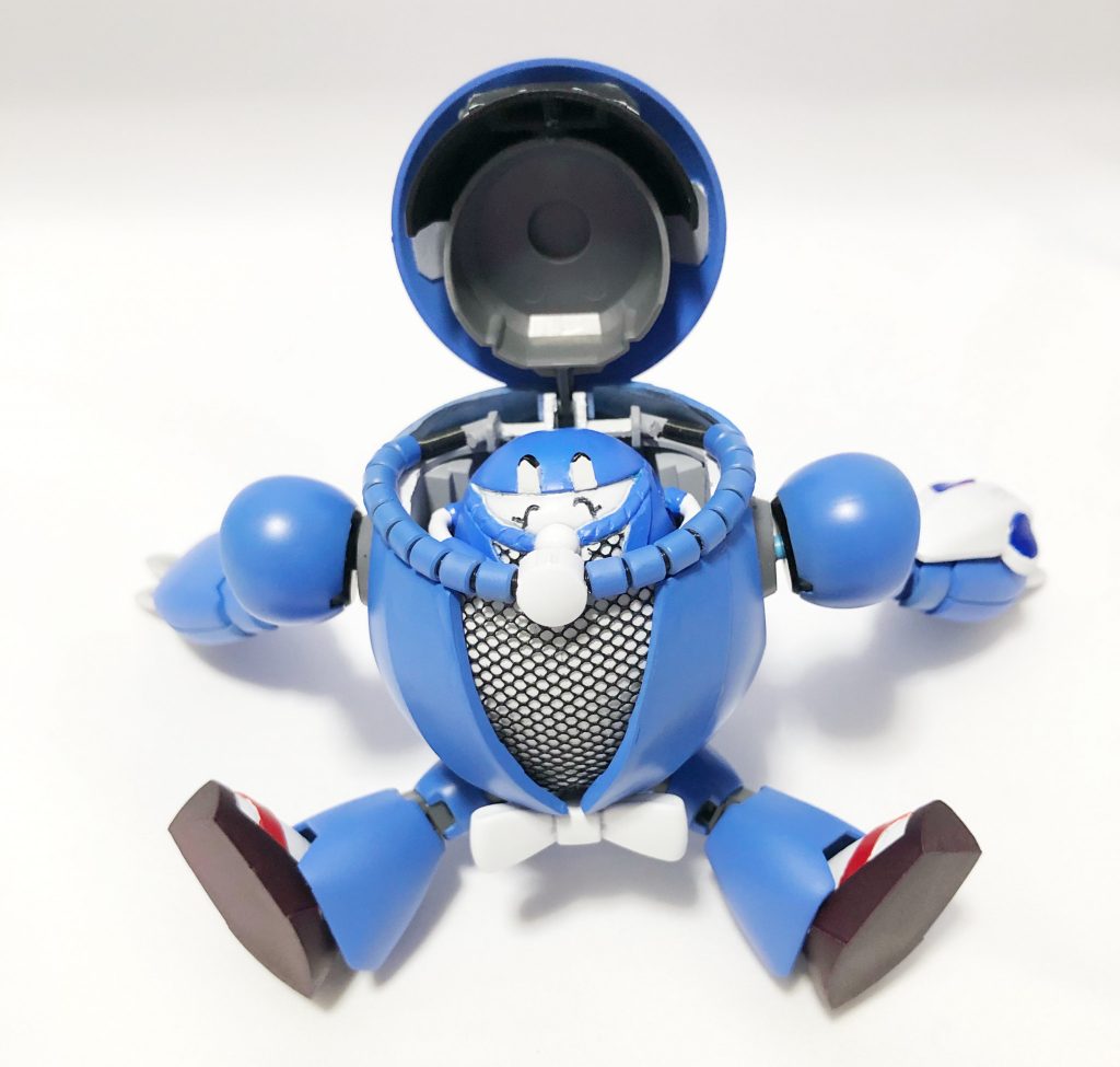 そして中にはちびエビスンが乗っています!
実はちびエビスンがエビスカプールを操縦している!という設定です。(武者○伝の鎧丸みたいな感じですね)