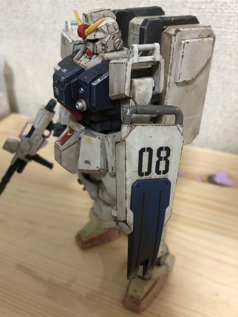 陸戦型ガンダム  素組簡単フィニッシュ ウェザリング仕上げ–3枚目/制作者:みくろ