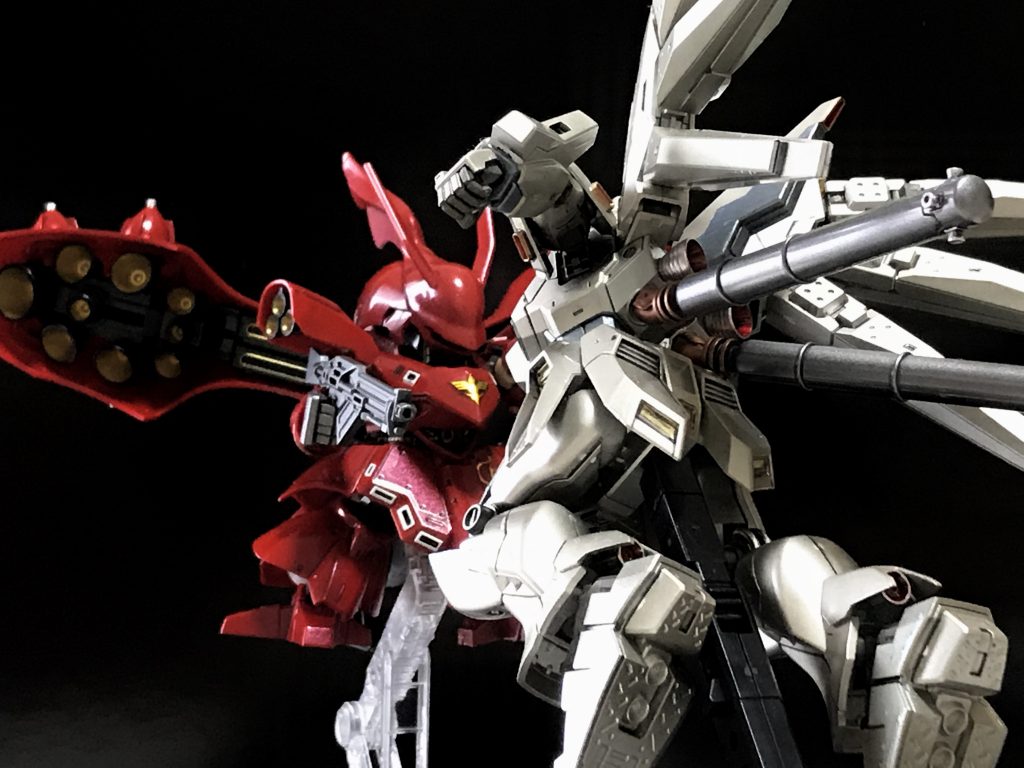 これでHi-νガンダムの遊び相手ができました。