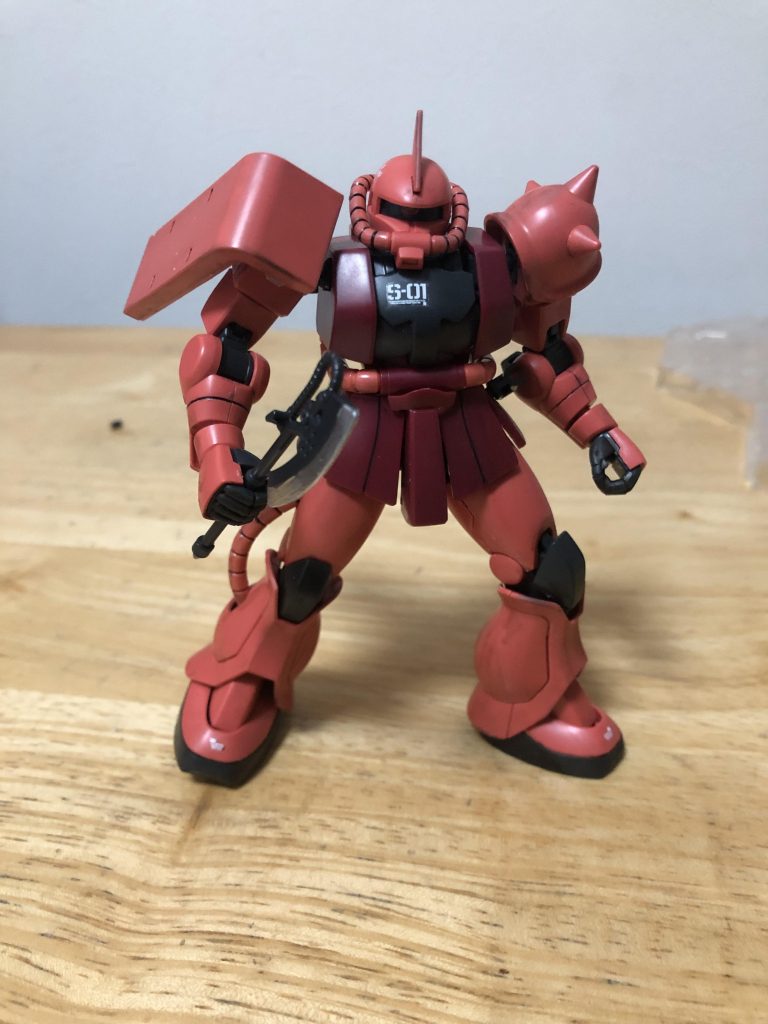 HGシャアザク–4枚目/制作者：アンジェロのプラモデル工房