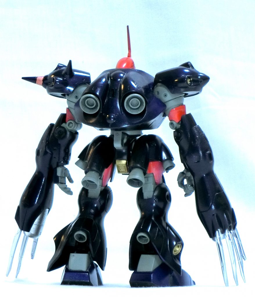 　オプションのジェットパックを含めた総推力は原型機を凌駕し、必要十分な攻撃力・防御力を得た本機ではあるが、生産コストが嵩むこと、その割にどっちつかずの性能に落ち着いたことから生産数は少なく、戦後も残った機体は残党軍のパーツ取りに使われたと言われている……（ビルダー設定）